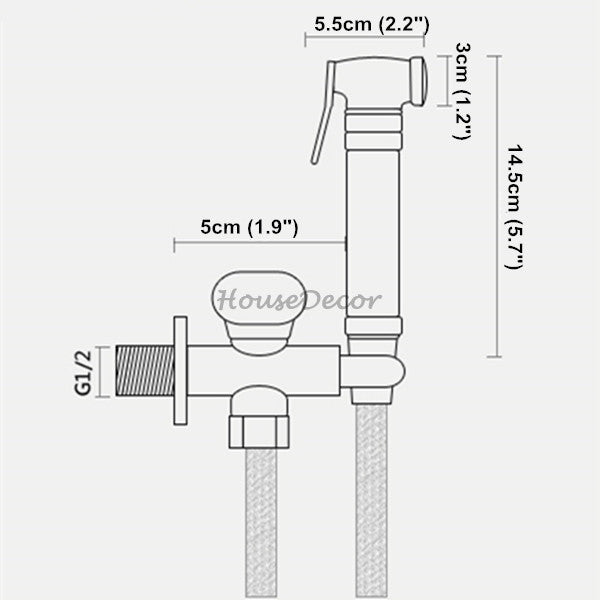 Gold home product handheld shower set additional view