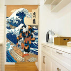 Modern Fabric doorway curtain room divider design main view