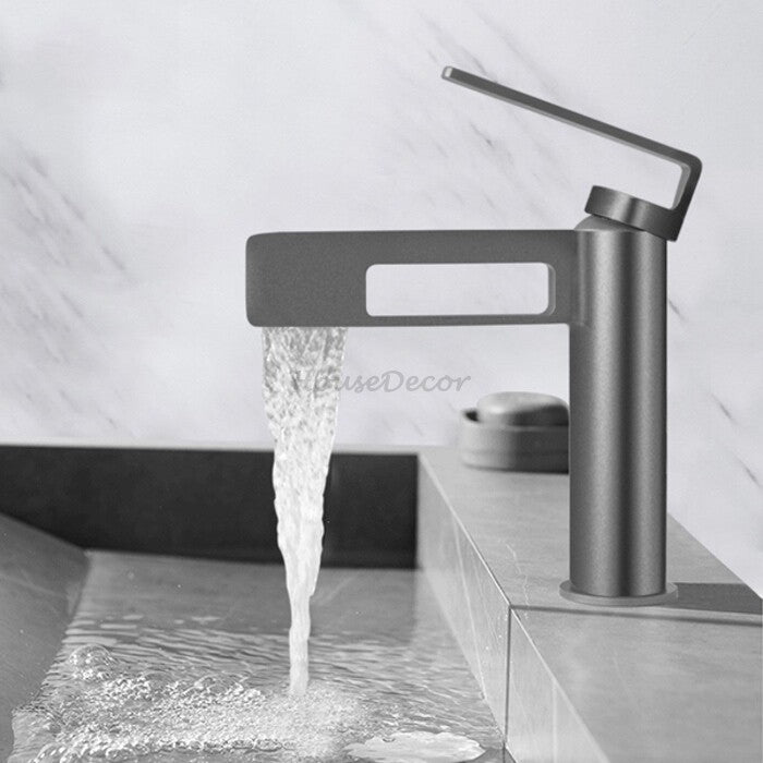 Modern bath shower mixer tap waterfall spout additional view