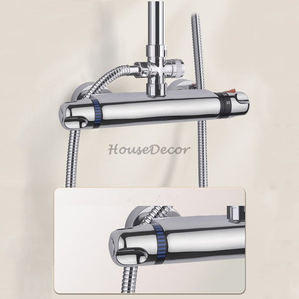 Modern shower head thermostatic control additional view