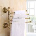 Brass towel rack swivel spout main view