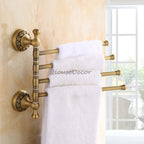Brass towel rack swivel spout main view