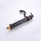 Black Brass bath shower mixer tap detailed product view additional view