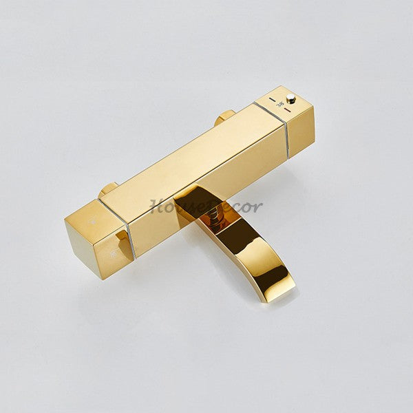 Modern shower head thermostatic control additional view