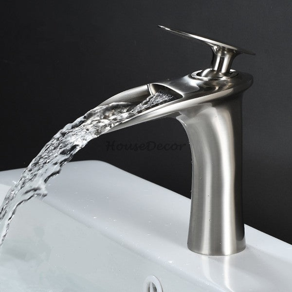 Modern bath shower mixer tap waterfall spout additional view