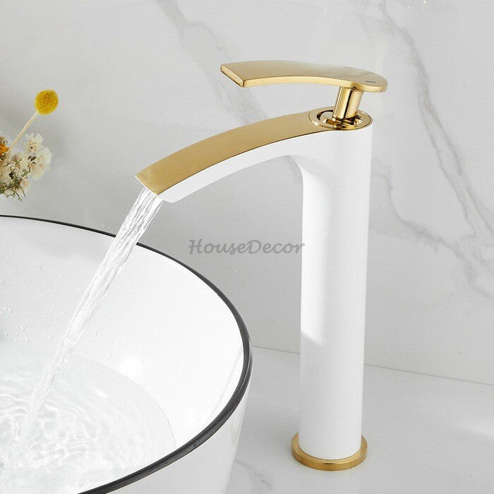 Modern bath shower mixer tap waterfall spout additional view
