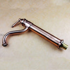 Modern Brass bath shower mixer tap swivel spout detail view