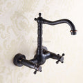 Brass kitchen sink mixer tap swivel spout main view