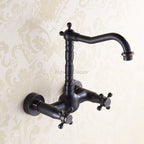 Brass kitchen sink mixer tap swivel spout main view