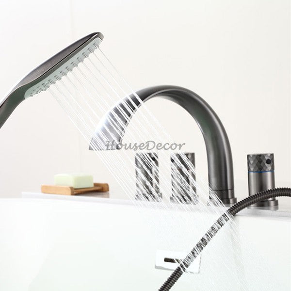 Modern bath shower mixer tap waterfall spout additional view