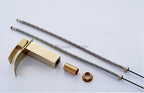 Gold bath shower mixer tap waterfall spout additional view