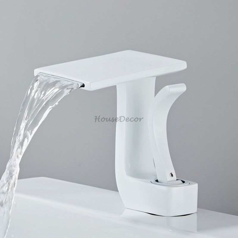 Modern bath shower mixer tap waterfall spout additional view