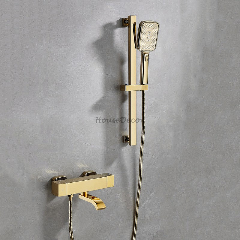 Modern shower head thermostatic control additional view