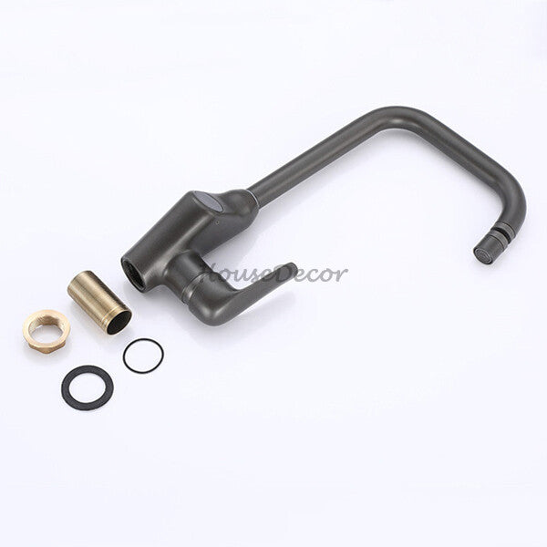 Modern kitchen sink mixer tap swivel spout additional view