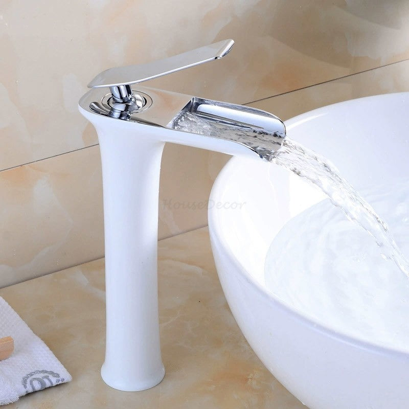 Modern bath shower mixer tap waterfall spout additional view