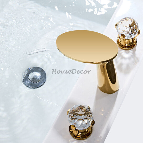 Modern bath shower mixer tap waterfall spout additional view