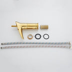Gold Brass bath shower mixer tap waterfall spout additional view