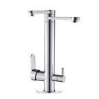 Chrome Brass kitchen sink mixer tap deck mounted design additional view