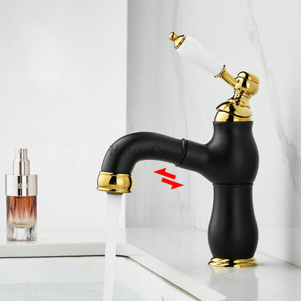 Black bath shower mixer tap pull out spray additional view