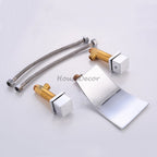 Modern bath shower mixer tap waterfall spout additional view
