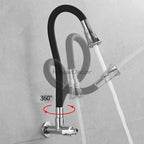 Modern kitchen sink mixer tap swivel spout additional view