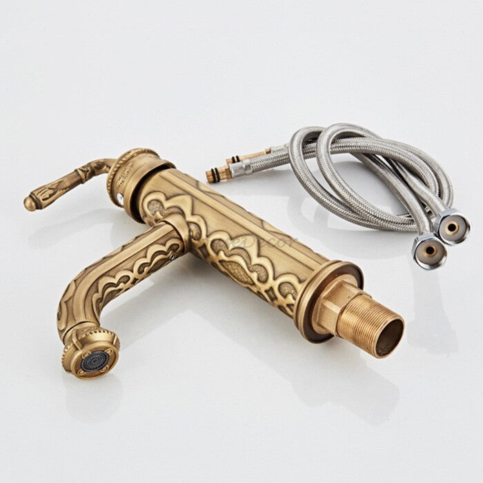 Modern bathroom basin mixer tap detailed product view additional view