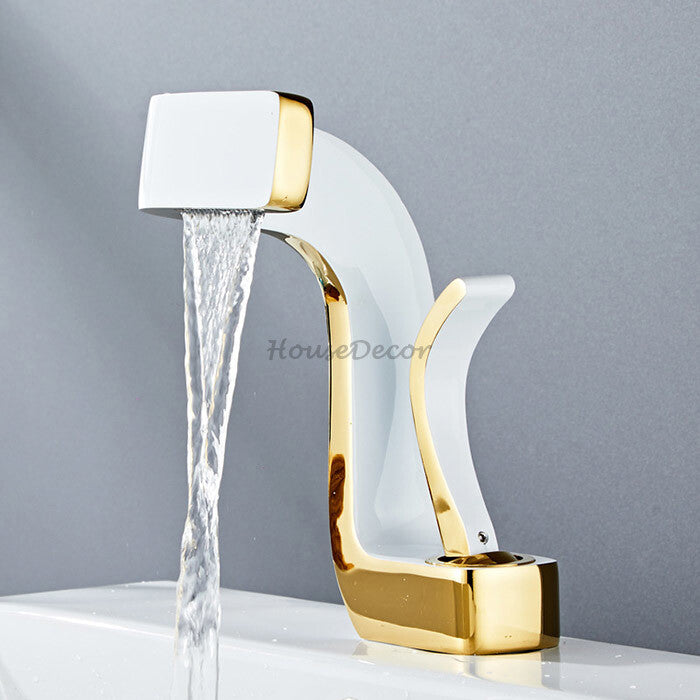 Brass bath shower mixer tap waterfall spout additional view