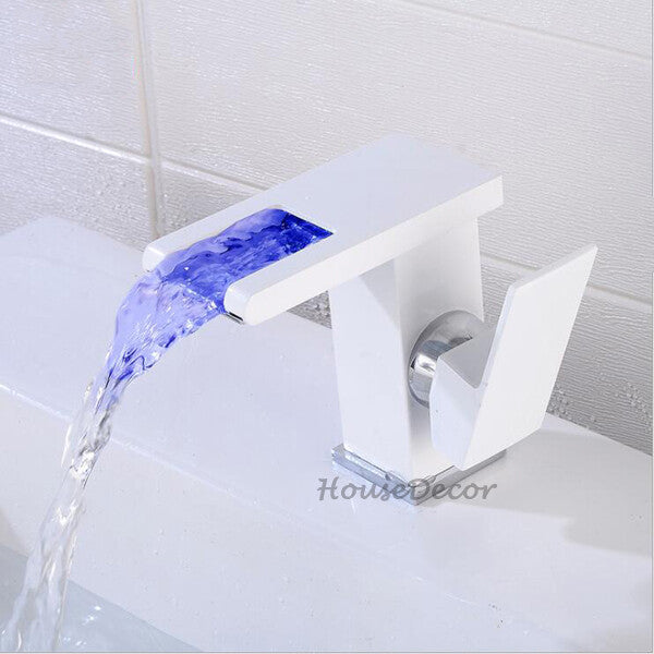 Modern bath shower mixer tap waterfall spout additional view