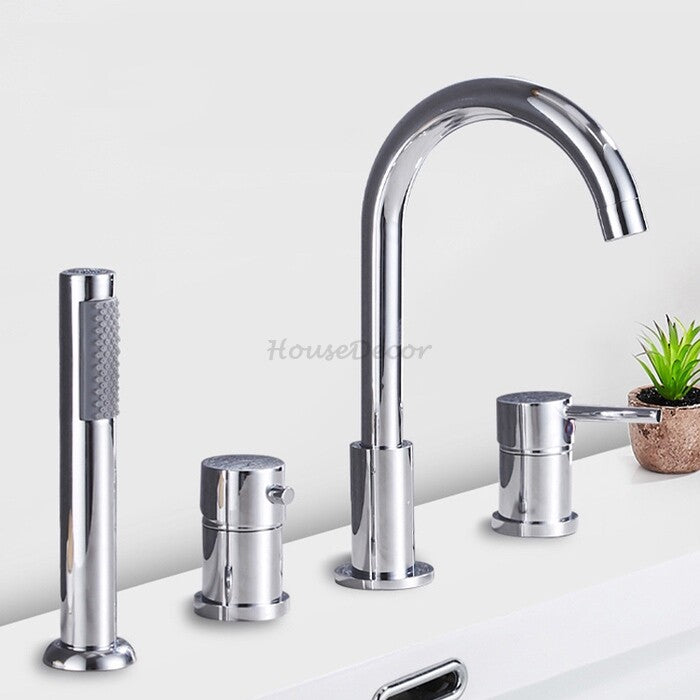 Modern bath shower mixer tap handheld shower set additional view