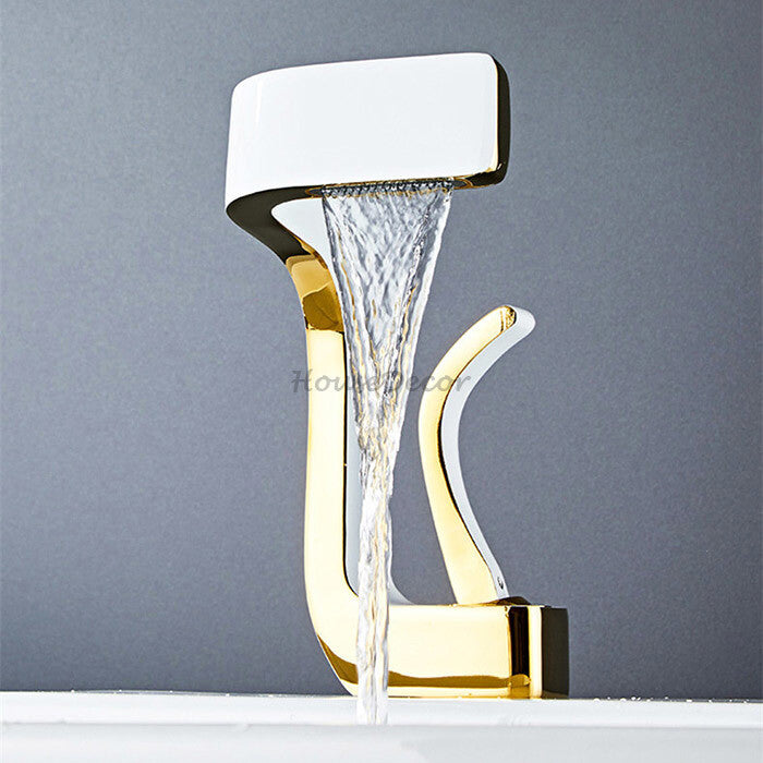 Brass bath shower mixer tap waterfall spout additional view