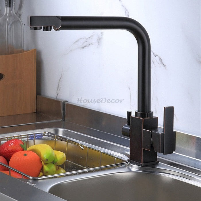 Modern kitchen sink mixer tap swivel spout additional view