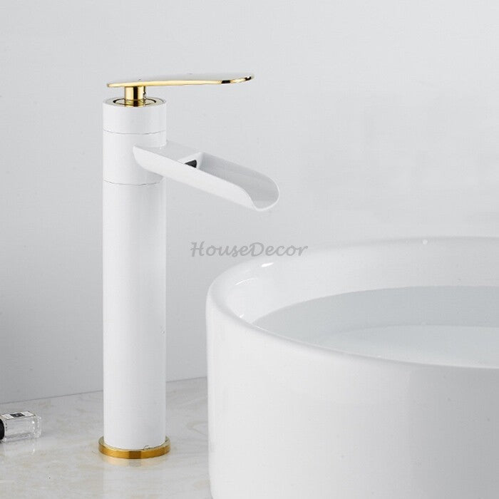 Modern bath shower mixer tap waterfall spout additional view