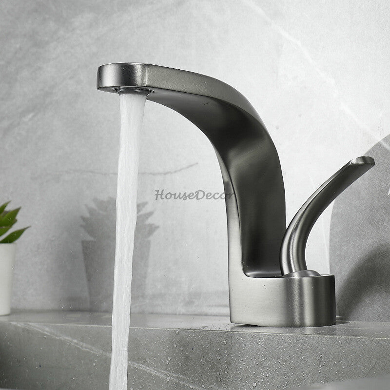 Modern Brass bath shower mixer tap single lever control additional view