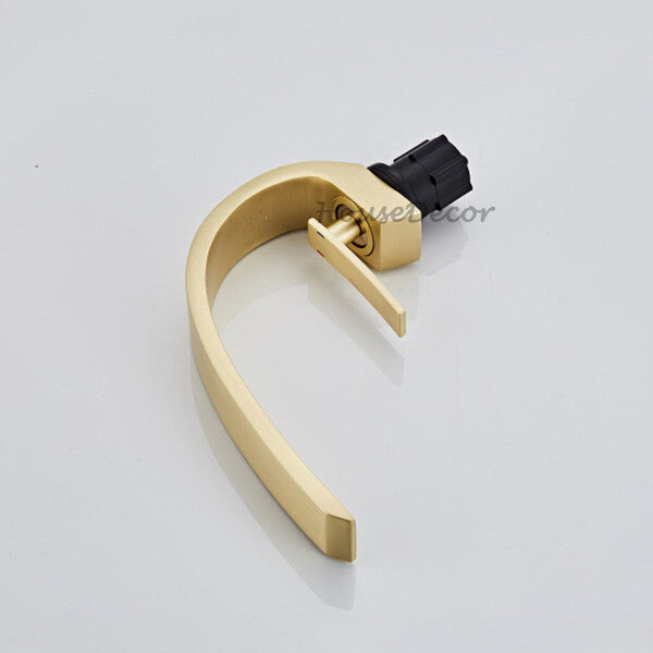 Gold bath shower mixer tap deck mounted design additional view
