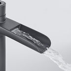 Modern bath shower mixer tap waterfall spout additional view