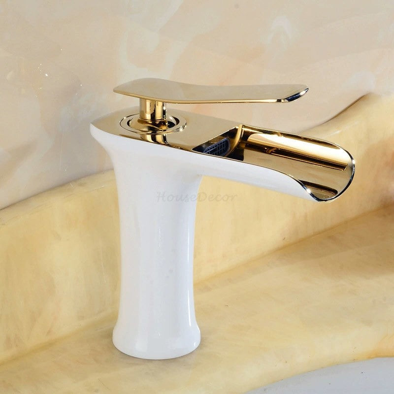 Modern bath shower mixer tap waterfall spout additional view