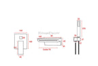 Modern bath shower mixer tap waterfall spout additional view