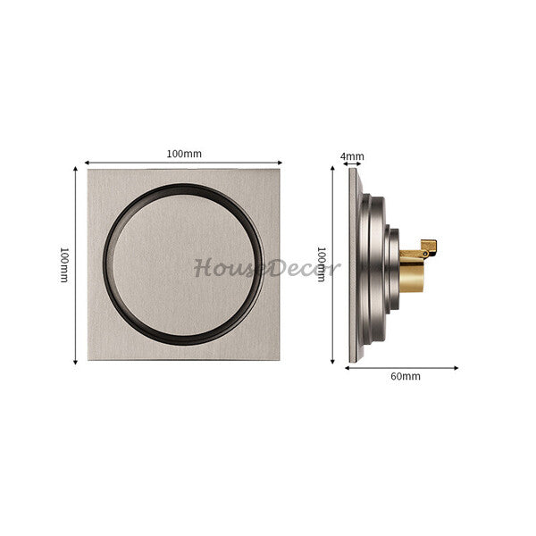 Modern shower drain detailed product view additional view
