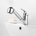 Modern kitchen sink mixer tap pull out spray main view