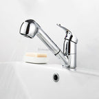 Modern kitchen sink mixer tap pull out spray main view