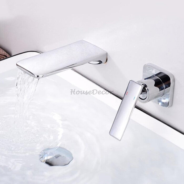 Modern bath shower mixer tap waterfall spout additional view