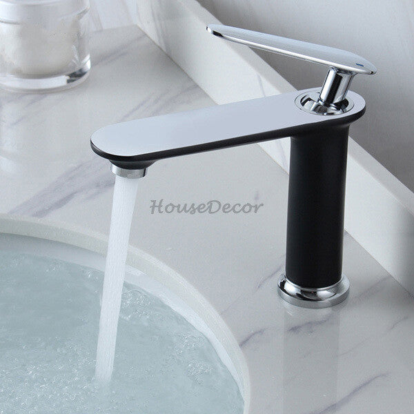 Modern bath shower mixer tap deck mounted design detail view