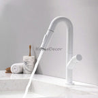 Modern bath shower mixer tap pull out spray main view