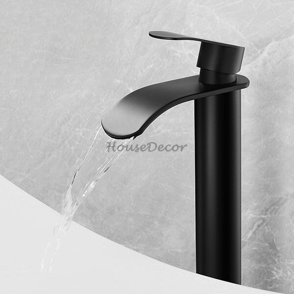Modern bath shower mixer tap waterfall spout additional view