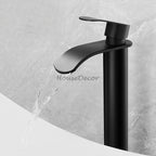 Modern bath shower mixer tap waterfall spout additional view