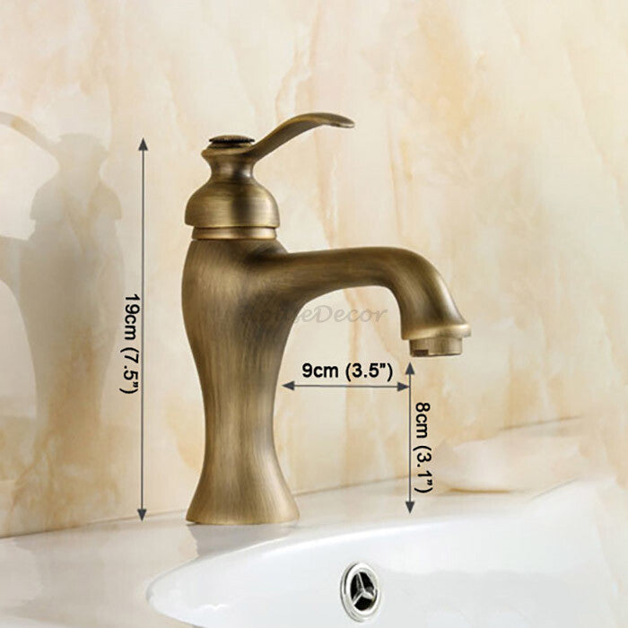 Antique Brass bath shower mixer tap detailed product view detail view