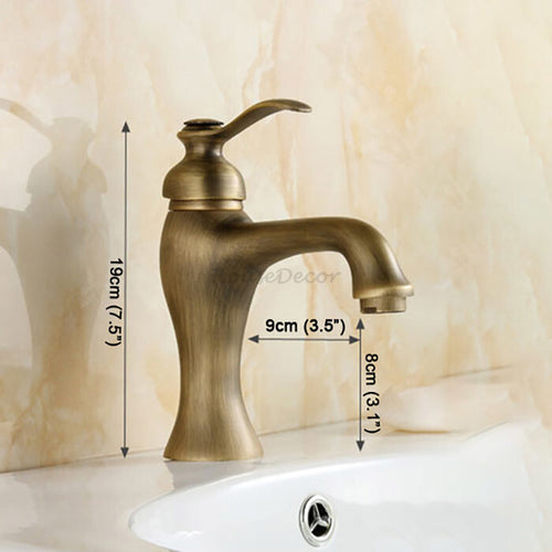 Antique Brass bath shower mixer tap detailed product view detail view