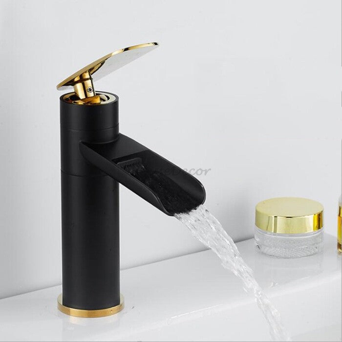 Modern bath shower mixer tap waterfall spout additional view