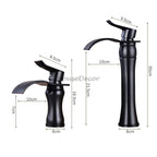 Modern bath shower mixer tap waterfall spout additional view