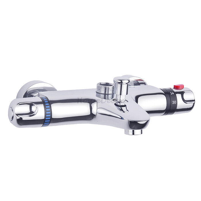 Modern bath shower mixer tap thermostatic control main view